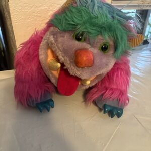 My Pet Monster Wogster Plush Stuffed Animal Hand Puppet Toy Vintage‎ 1986 Amtoy
